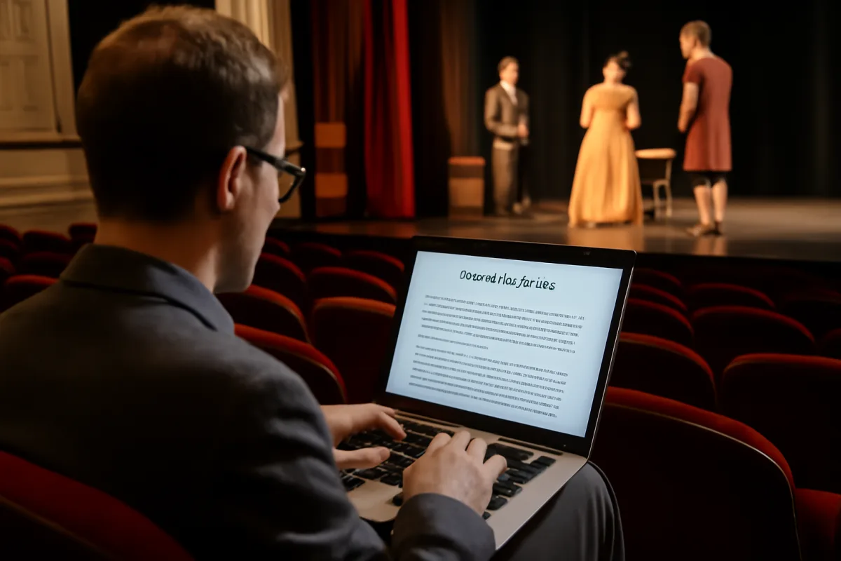 Recensione di uno spettacolo teatrale: la struttura che assicura chiarezza e credibilità