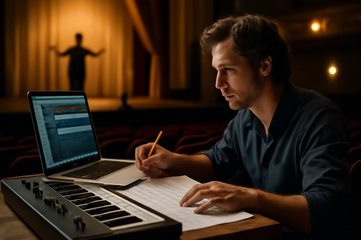 Come nasce una colonna sonora teatrale originale? Passaggi pratici che danno vita alle emozioni in sala